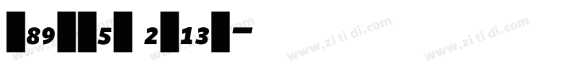 whitney black字体转换